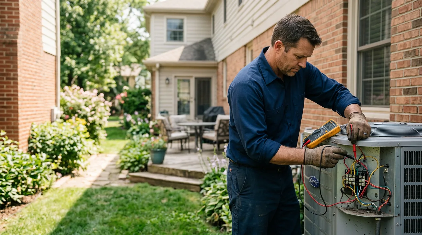 HVAC technician working near Miamisburg, OH